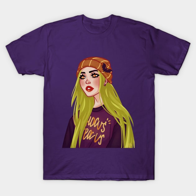 Pumkin Witch T-Shirt by LinDemonic